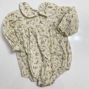 Floral baby girl bubble size 12-18m monbebe